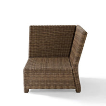 Load image into Gallery viewer, Bradenton Outdoor Wicker Sectional Corner Chair Gray/Weathered Brown
