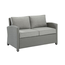 Load image into Gallery viewer, Bradenton Outdoor Wicker Loveseat Gray/Gray

