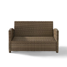 Load image into Gallery viewer, Bradenton Outdoor Wicker Loveseat Gray/Weathered Brown
