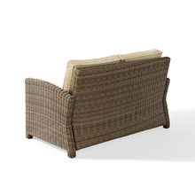 Load image into Gallery viewer, Bradenton Outdoor Wicker Loveseat Sand/Weathered Brown
