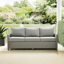Load image into Gallery viewer, Bradenton Outdoor Wicker Sofa Gray/Gray
