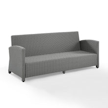 Load image into Gallery viewer, Bradenton Outdoor Wicker Sofa Navy/Gray
