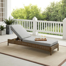 Load image into Gallery viewer, Bradenton Outdoor Wicker Chaise Lounge Gray/Weathered Brown
