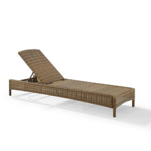 Load image into Gallery viewer, Bradenton Outdoor Wicker Chaise Lounge Gray/Weathered Brown
