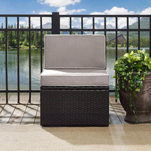 Load image into Gallery viewer, Palm Harbor Outdoor Wicker Center Chair Gray/Brown
