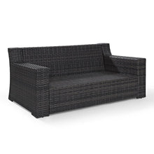 Load image into Gallery viewer, Beaufort Outdoor Wicker Loveseat Mist/Brown
