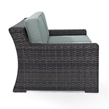 Load image into Gallery viewer, Beaufort Outdoor Wicker Loveseat Mist/Brown
