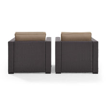 Load image into Gallery viewer, Biscayne 2Pc Outdoor Wicker Chair Set Mocha/Brown - 2 Chairs
