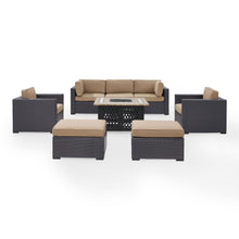 Load image into Gallery viewer, Biscayne 7Pc Outdoor Wicker Sectional Set
