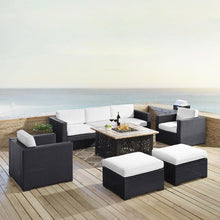 Load image into Gallery viewer, Biscayne 7Pc Outdoor Wicker Sectional Set
