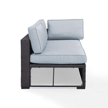 Load image into Gallery viewer, Biscayne Outdoor Wicker Sectional Loveseat Mist/Brown
