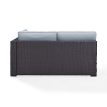 Load image into Gallery viewer, Biscayne Outdoor Wicker Sectional Loveseat Mist/Brown
