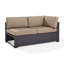Load image into Gallery viewer, Biscayne Outdoor Wicker Sectional Loveseat Mocha/Brown
