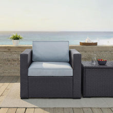 Load image into Gallery viewer, Biscayne Outdoor Wicker Armchair Mist/Brown
