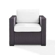 Load image into Gallery viewer, Biscayne Outdoor Wicker Armchair White/Brown
