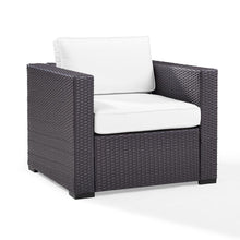Load image into Gallery viewer, Biscayne Outdoor Wicker Armchair White/Brown

