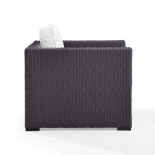 Load image into Gallery viewer, Biscayne Outdoor Wicker Armchair White/Brown

