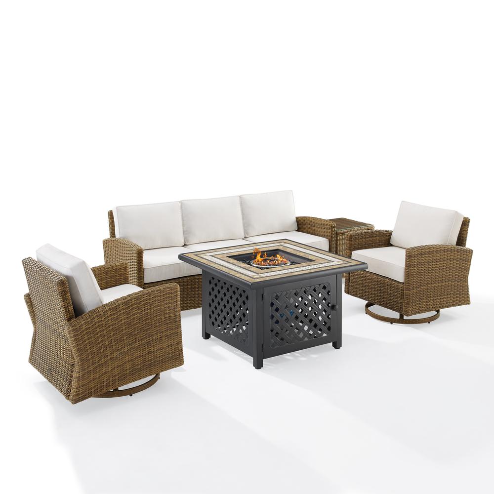 Bradenton 5Pc Swivel Rocker And Sofa Set