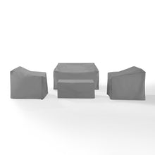 Load image into Gallery viewer, 4Pc Furniture Cover Set Gray - Loveseat, 2 Chairs, &amp; Coffee
