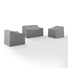 Load image into Gallery viewer, 3Pc Furniture Cover Set Gray - Loveseat &amp; 2 Chairs
