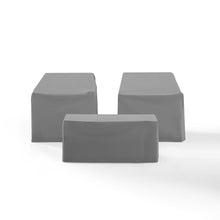 Load image into Gallery viewer, 3Pc Furniture Cover Set Gray - 2 Chairs &amp; Coffee Table
