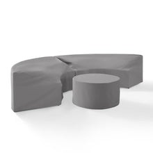 Load image into Gallery viewer, Catalina 3Pc Furniture Cover Set Gray - 2 Round Sectional Sofas &amp; Coffee Table
