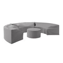 Load image into Gallery viewer, Catalina 4Pc Furniture Cover Set Gray - 3 Round Sectional Sofas &amp; Coffee Table
