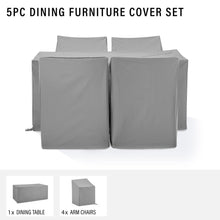 Load image into Gallery viewer, 5Pc Outdoor Dining Furniture Cover Set

