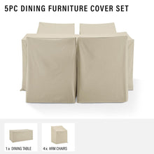 Load image into Gallery viewer, 5Pc Outdoor Dining Furniture Cover Set
