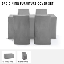 Load image into Gallery viewer, 5Pc Outdoor Dining Furniture Cover Set
