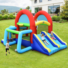 Load image into Gallery viewer, Inflatable Jumping Castle Bounce House with Dual Slides without Blower
