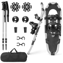 Load image into Gallery viewer, 21/25/30 Inch 4-in-1 Lightweight Terrain Snowshoes with Flexible Pivot System-30 inches
