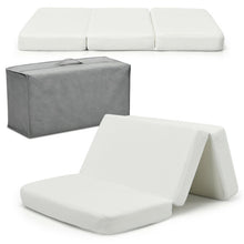 Load image into Gallery viewer, Tri-Fold Soft Play Mattress Pad with Carry bag
