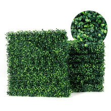 Load image into Gallery viewer, 12 Pieces Artificial Boxwood Panels for Wedding Decor Fence Backdrop
