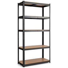Load image into Gallery viewer, Adjust 30 x60 Inch 5 Level Garage Tool Shelf Storage-Black
