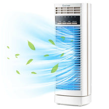 Load image into Gallery viewer, 14 Inch  Mini Oscillating Tower Fan Electric Desk Fan with 3 Speed and Timer-White
