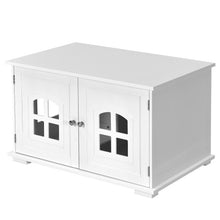 Load image into Gallery viewer, Large Wooden Cat Litter Box Enclosure Hidden Cat Washroom with Divider
