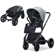 Load image into Gallery viewer, 2 in 1 Convertible Baby Stroller with Oversized Storage Basket-Gray
