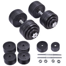 Load image into Gallery viewer, 200 lbs Adjustable Cap Weight Workout Dumbbell Set

