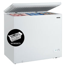 Load image into Gallery viewer, Chest Freezer 7.0 Cu.ft Upright Single Door Refrigerator with 4 Baskets-White

