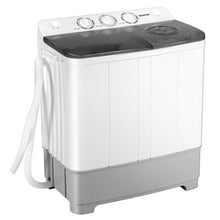 Load image into Gallery viewer, 2-in-1 Portable 22lbs Capacity Washing Machine with Timer Control-Gray
