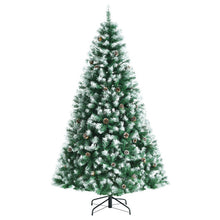 Load image into Gallery viewer, Artificial Snow Flocked Christmas Tree with Pine Cones
