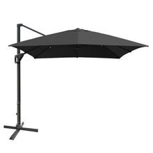 Load image into Gallery viewer, 10 x 13 Feet Rectangular Cantilever Umbrella with 360° Rotation Function-Gray

