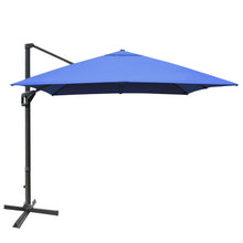 Load image into Gallery viewer, 10 x 13 Feet Rectangular Cantilever Umbrella with 360° Rotation Function-Navy
