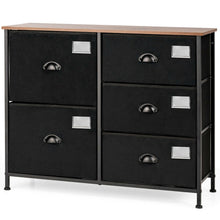 Load image into Gallery viewer, 5-Drawer Storage Dresser for Bedroom  Closet  Entryway-Black
