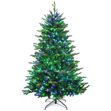 Load image into Gallery viewer, Pre-lit Artificial Hinged Christmas Tree with APP Controlled LED Lights-6 ft
