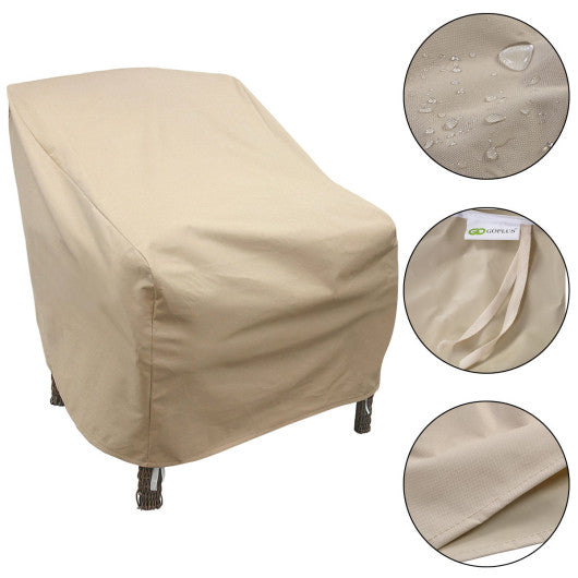 Waterproof Patio High Back Single Chair Cover