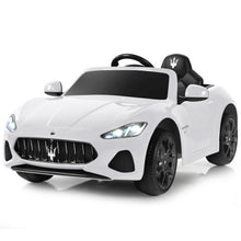 Load image into Gallery viewer, 12V Kids Ride On Car Licensed Maserati GranCabrio with Remote Control-White
