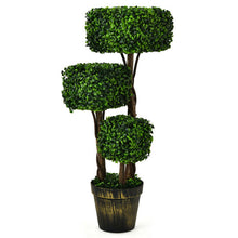 Load image into Gallery viewer, 36 Inch Artificial Boxwood Topiary UV Protected Indoor Outdoor Tree
