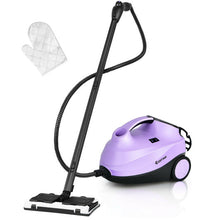 Load image into Gallery viewer, 2000W Heavy Duty Multi-purpose Steam Cleaner Mop with Detachable Handheld Unit-Purple
